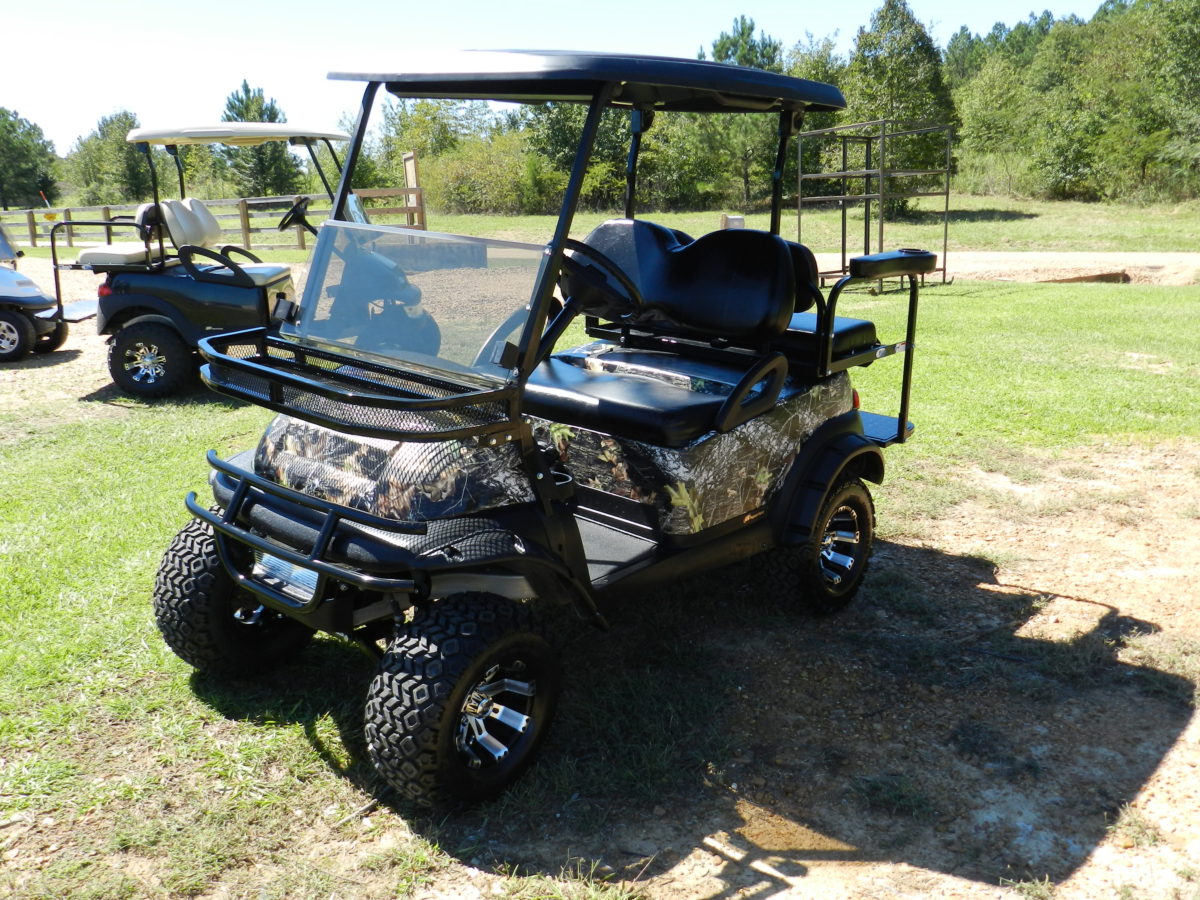 camo golf cart