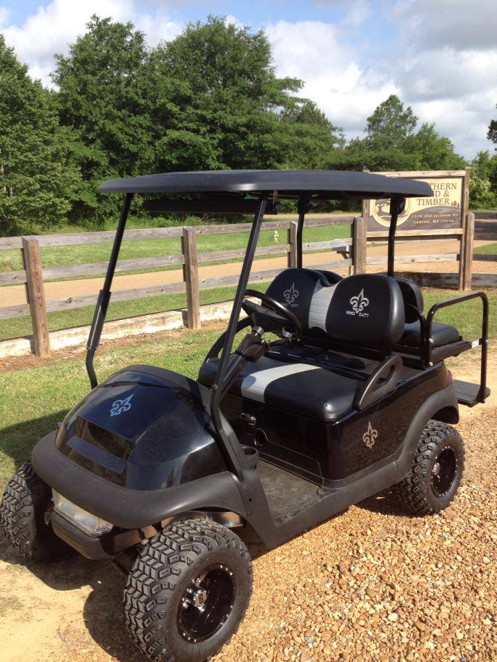 New Orleans Saints Golf Cart  New orleans saints, Golf carts, Golf